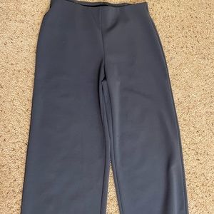 Loft blue cropped wide leg pants, size Small Petite